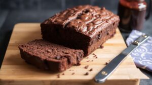 Hot Fudge Brownie Bread